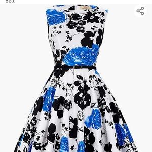 Grace Karin Boatneck Sleeveless Tea Dress Size 20